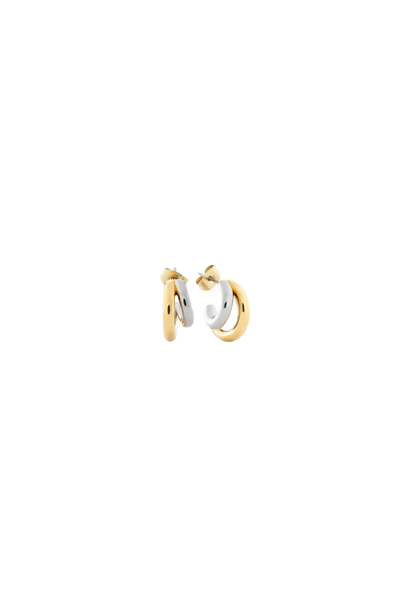 Mia Two-Tone Earrings