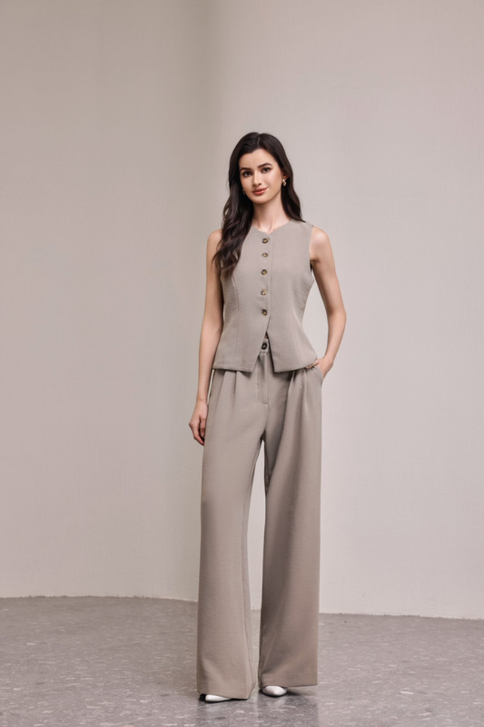 Aster Button Front Vest