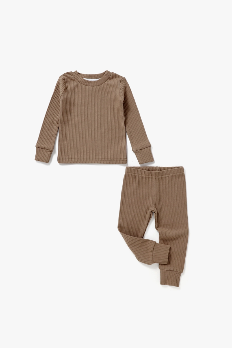 Ribbed Lounge Set | Cappuccino