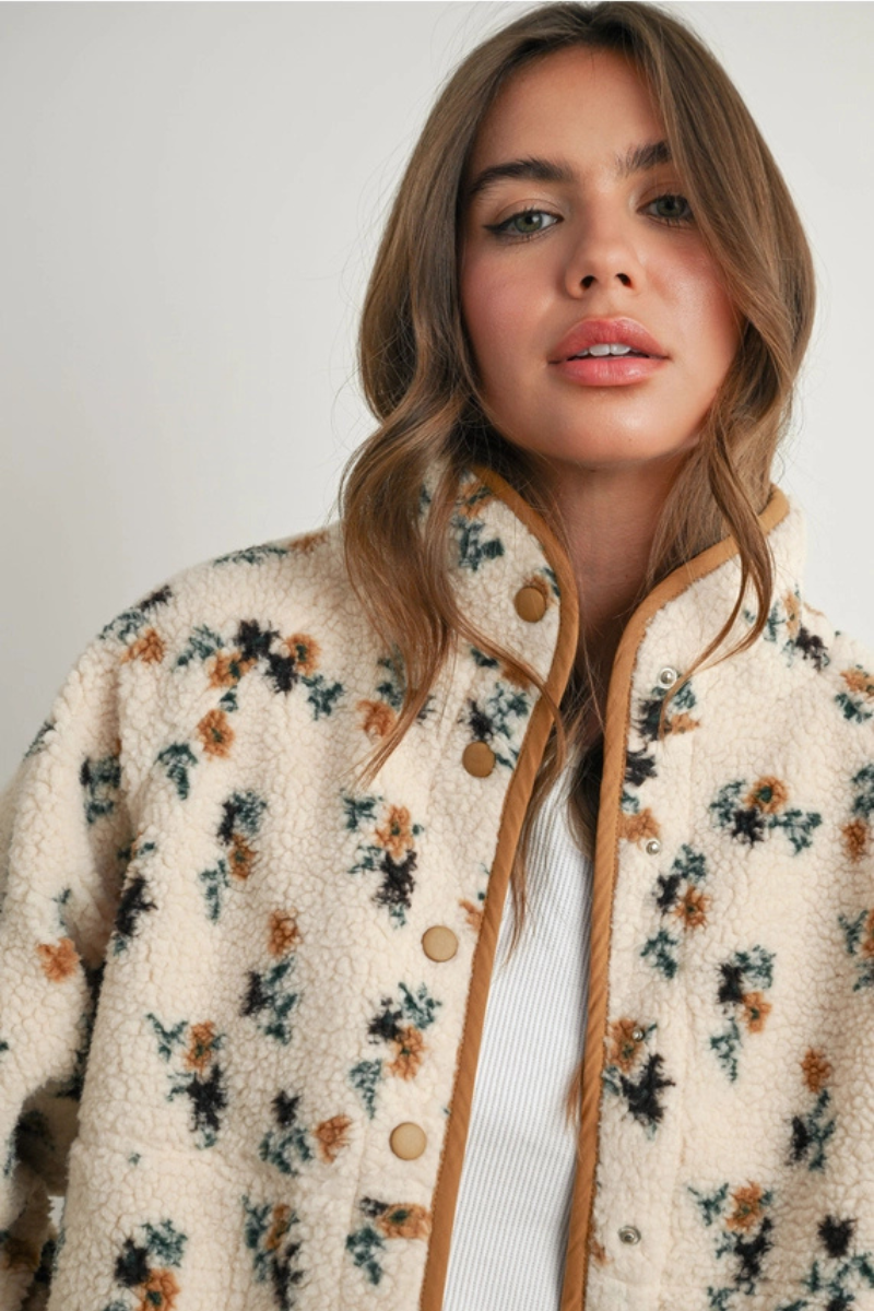 Floral Fleece Jacket