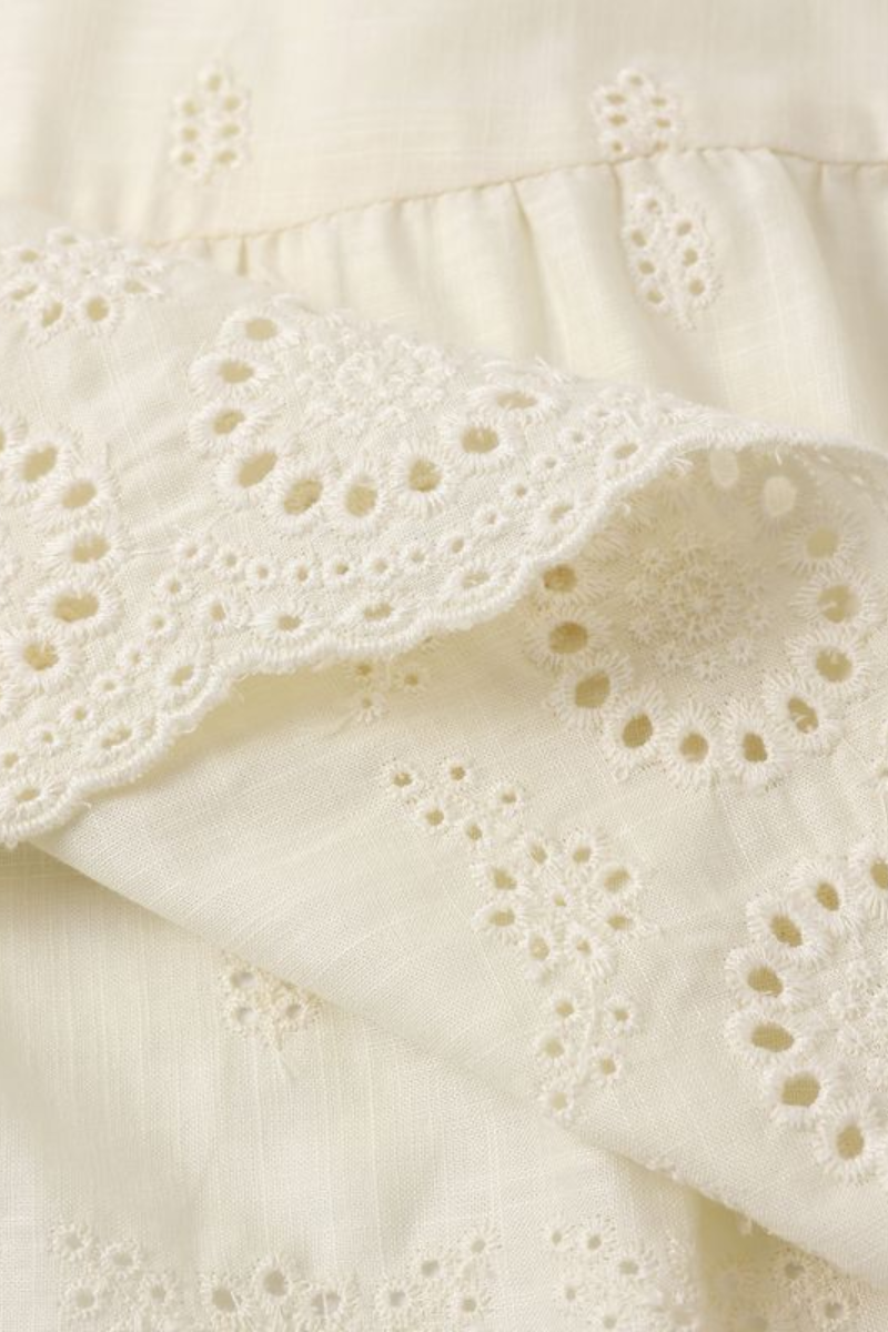 Girls Rose Skirt | Ivory