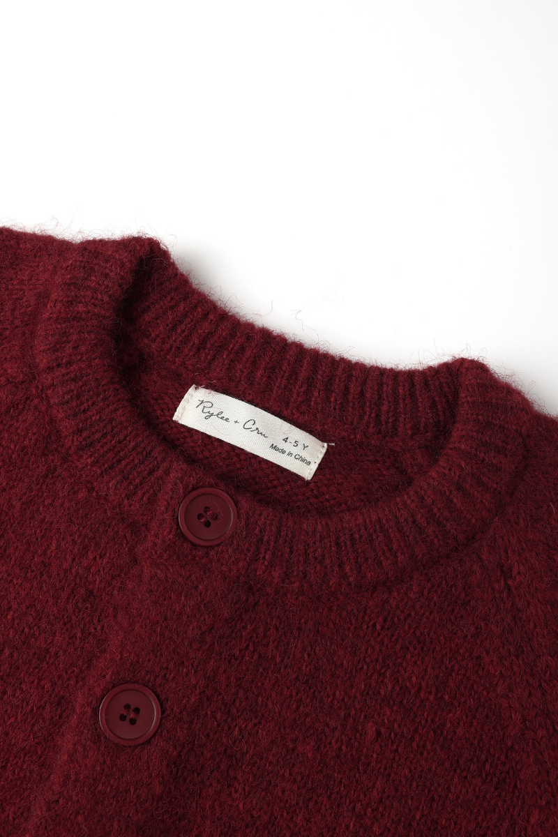 Fuzzy Cardigan | Ruby