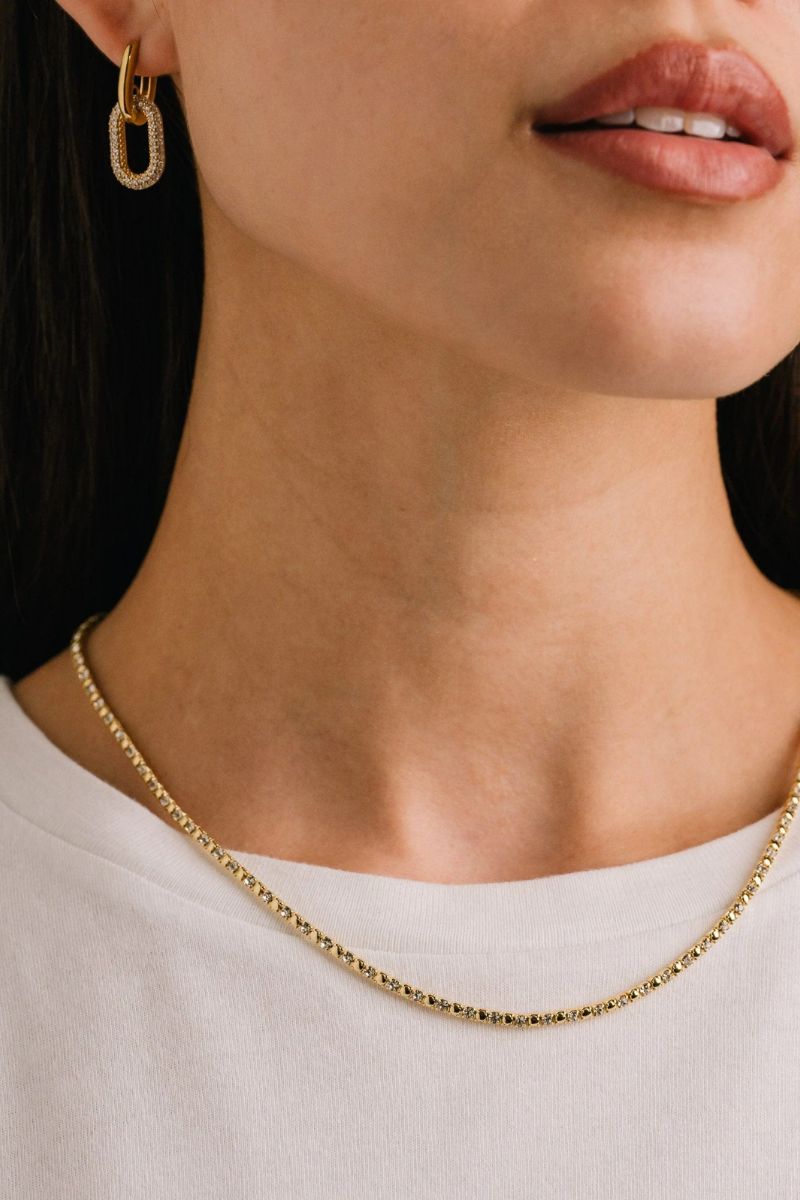 Tennis Metal Necklace