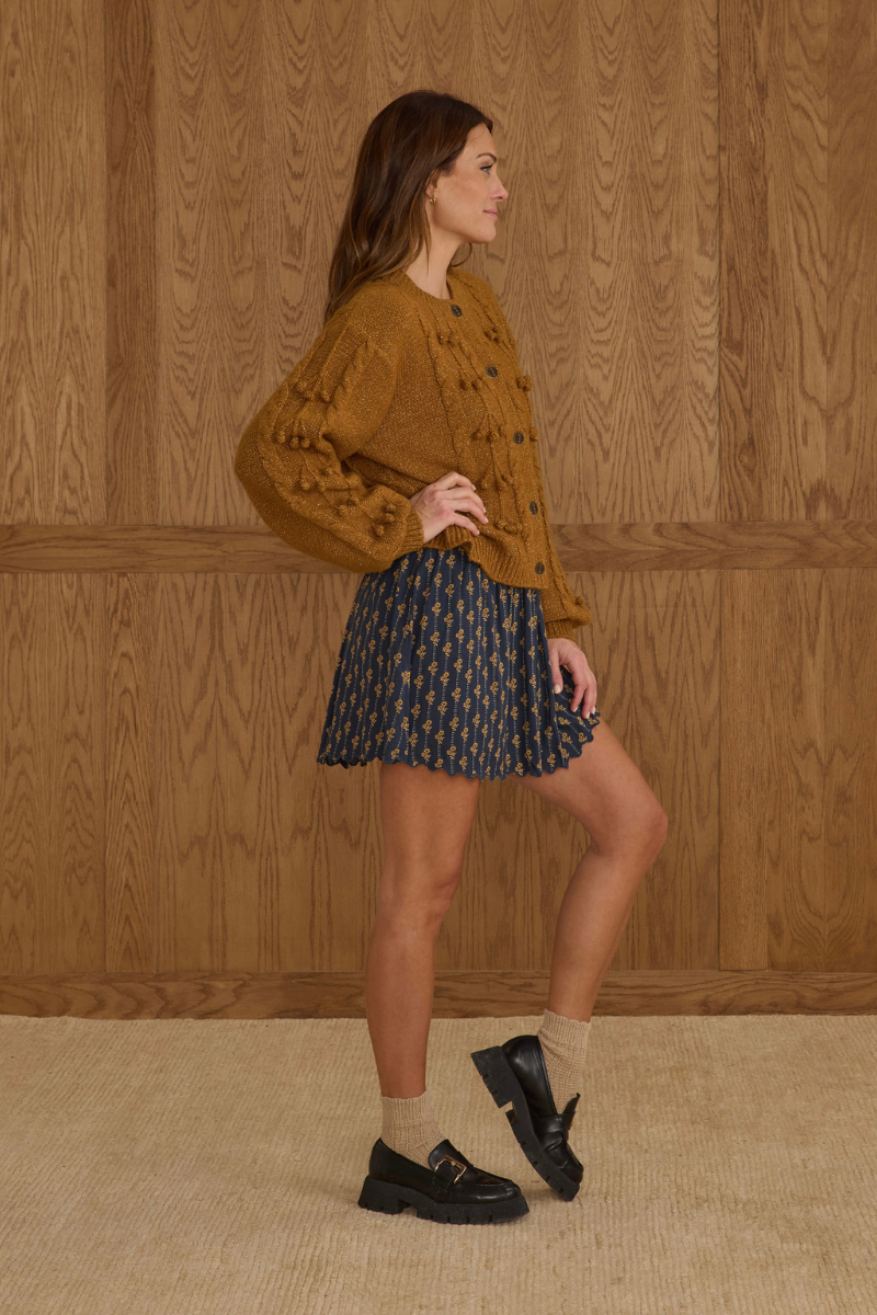 Bobble Cardigan | Golden