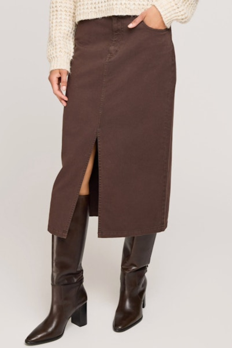 Georgia Skirt | Java Brown