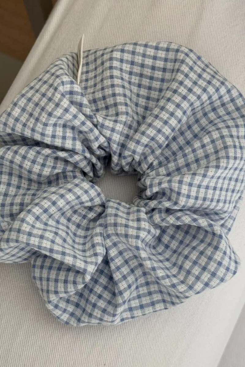 Gingham Scrunchie