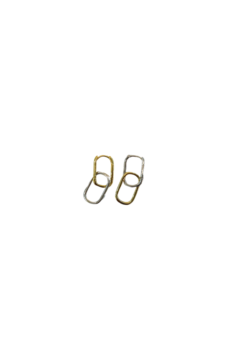 Two-Tone Chain Link Hoops