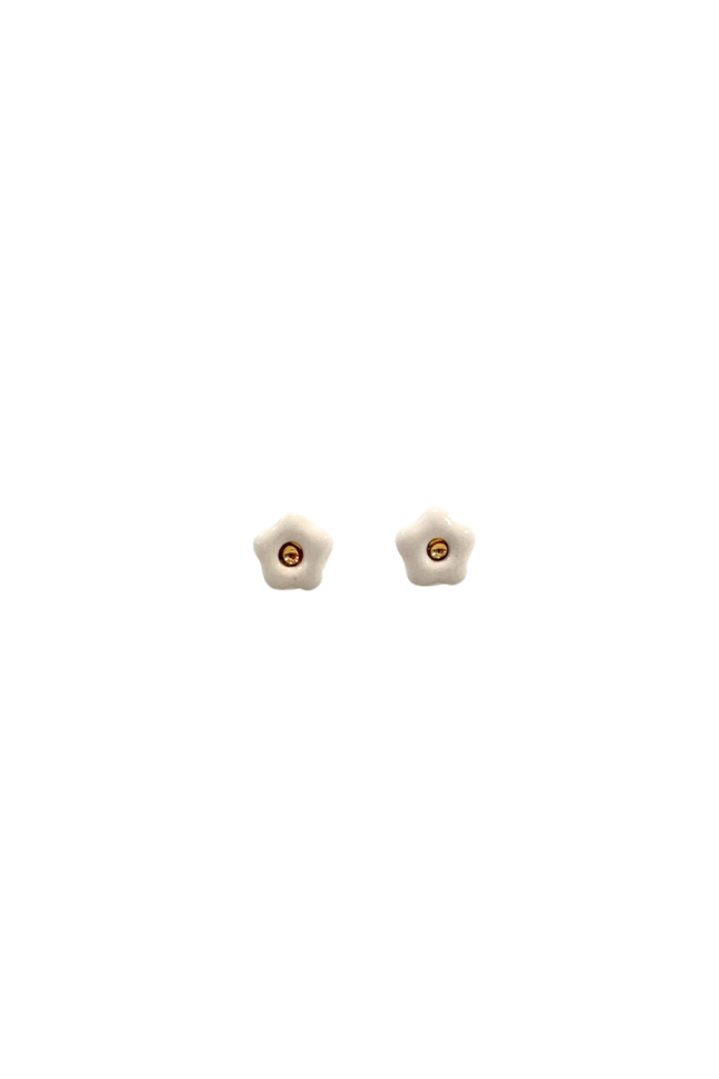 Ceramic Flower Stud