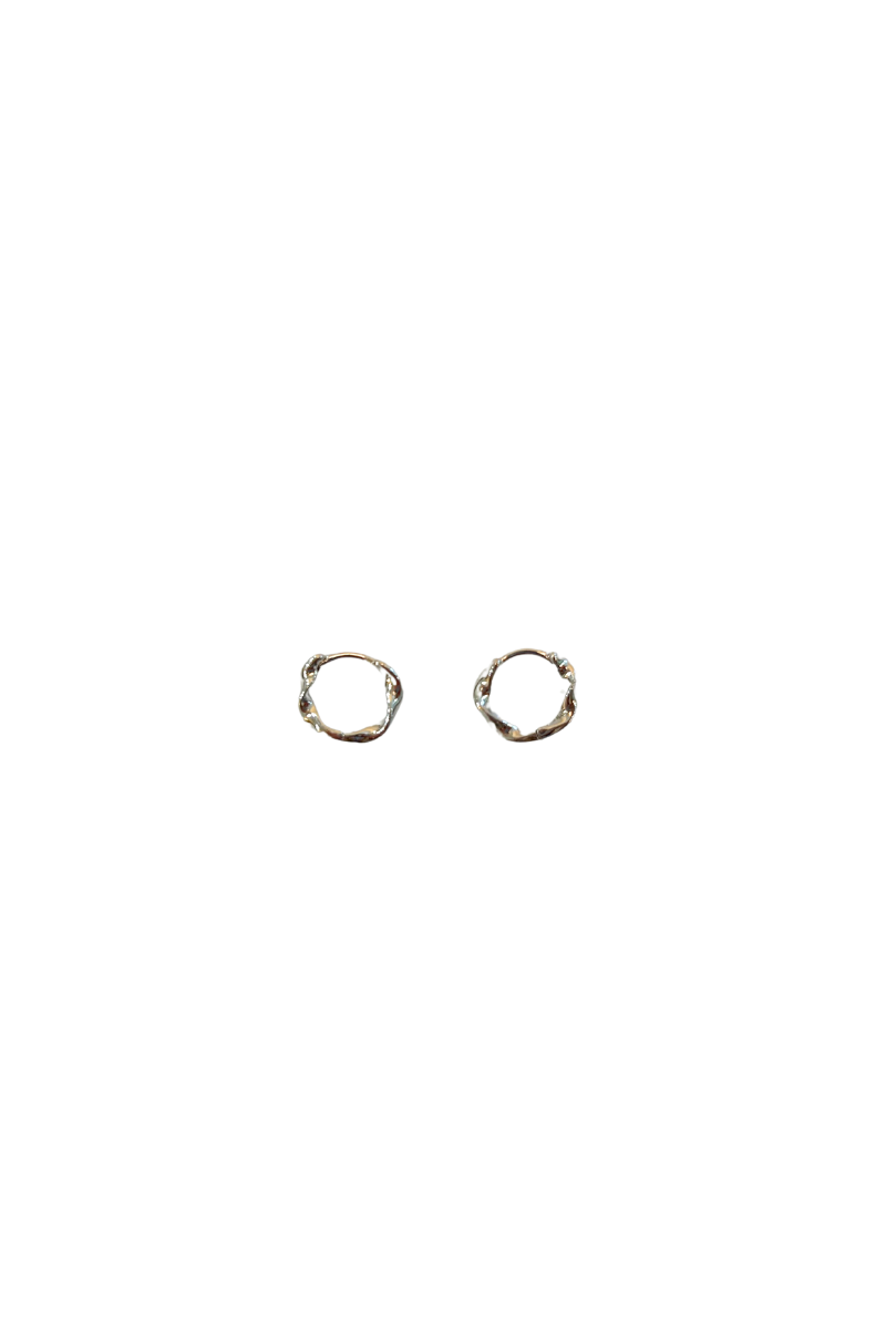 Twisted Huggie Hoops