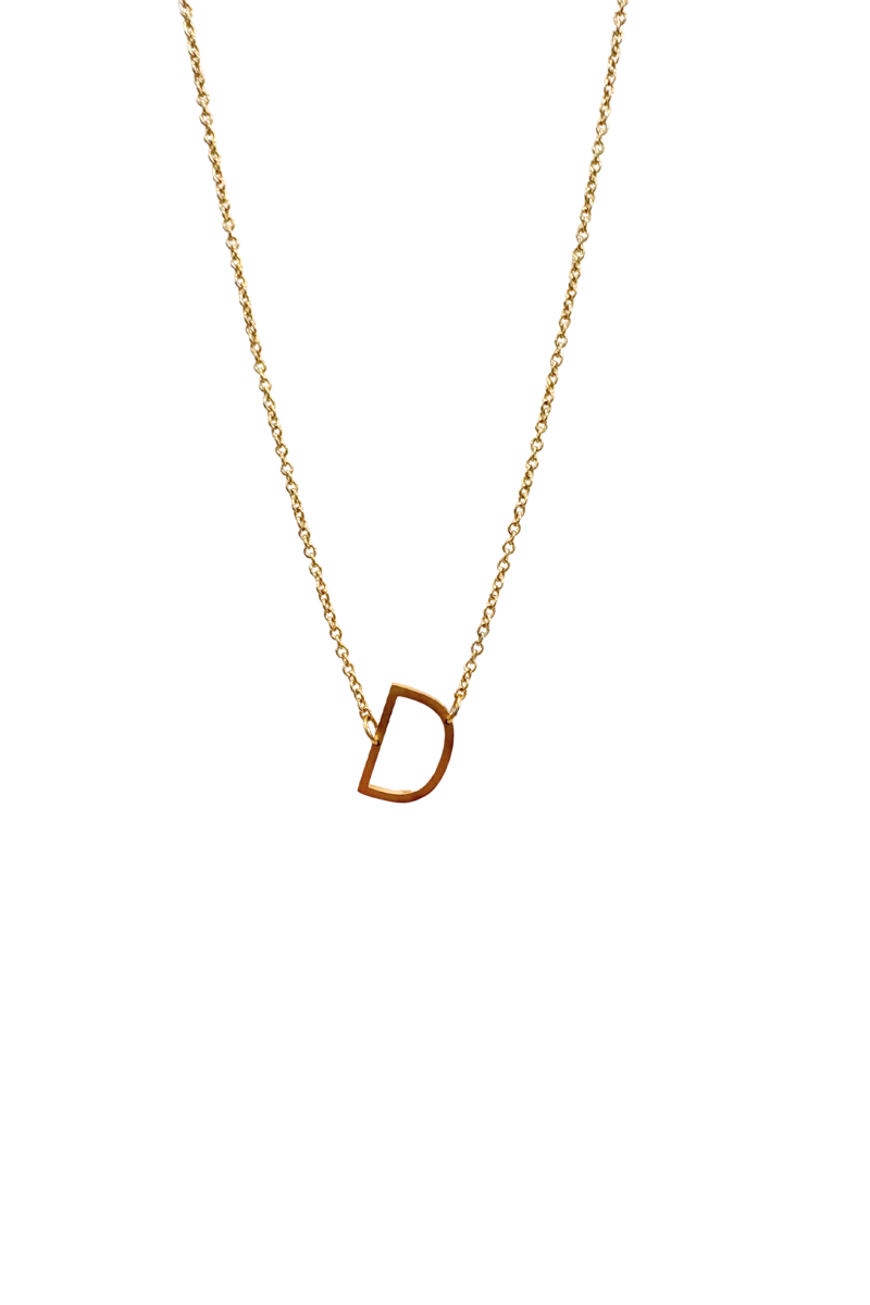 Asymmetrical Initial Necklace