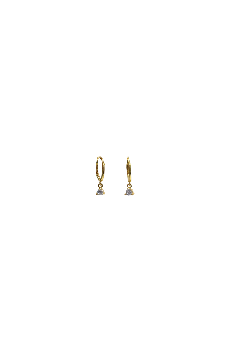 Diamond Drop Hoops