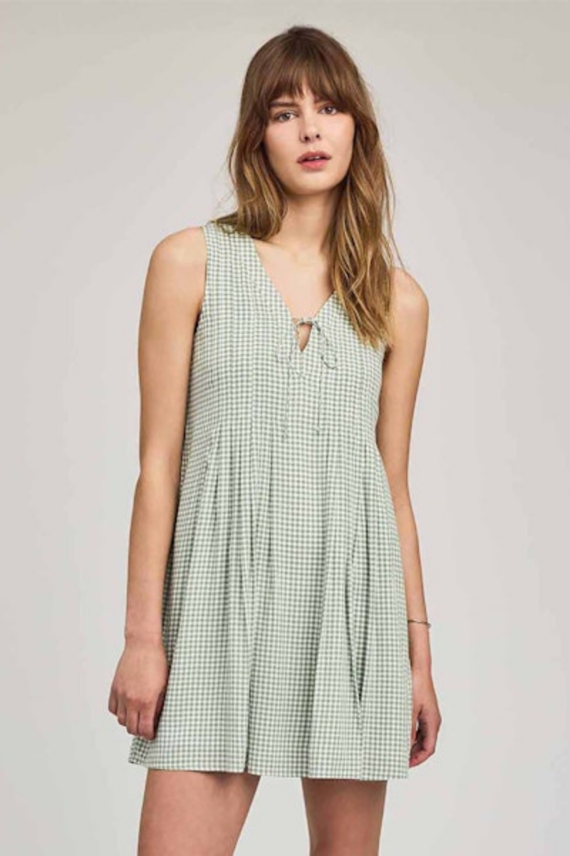 Zoey Dress | Pistachio Gingham