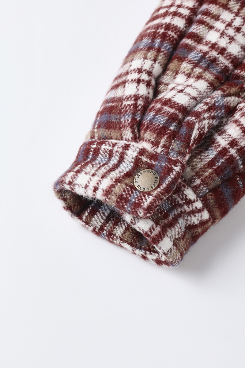 Nashville Quilted Jacket | Burgundy Plaid