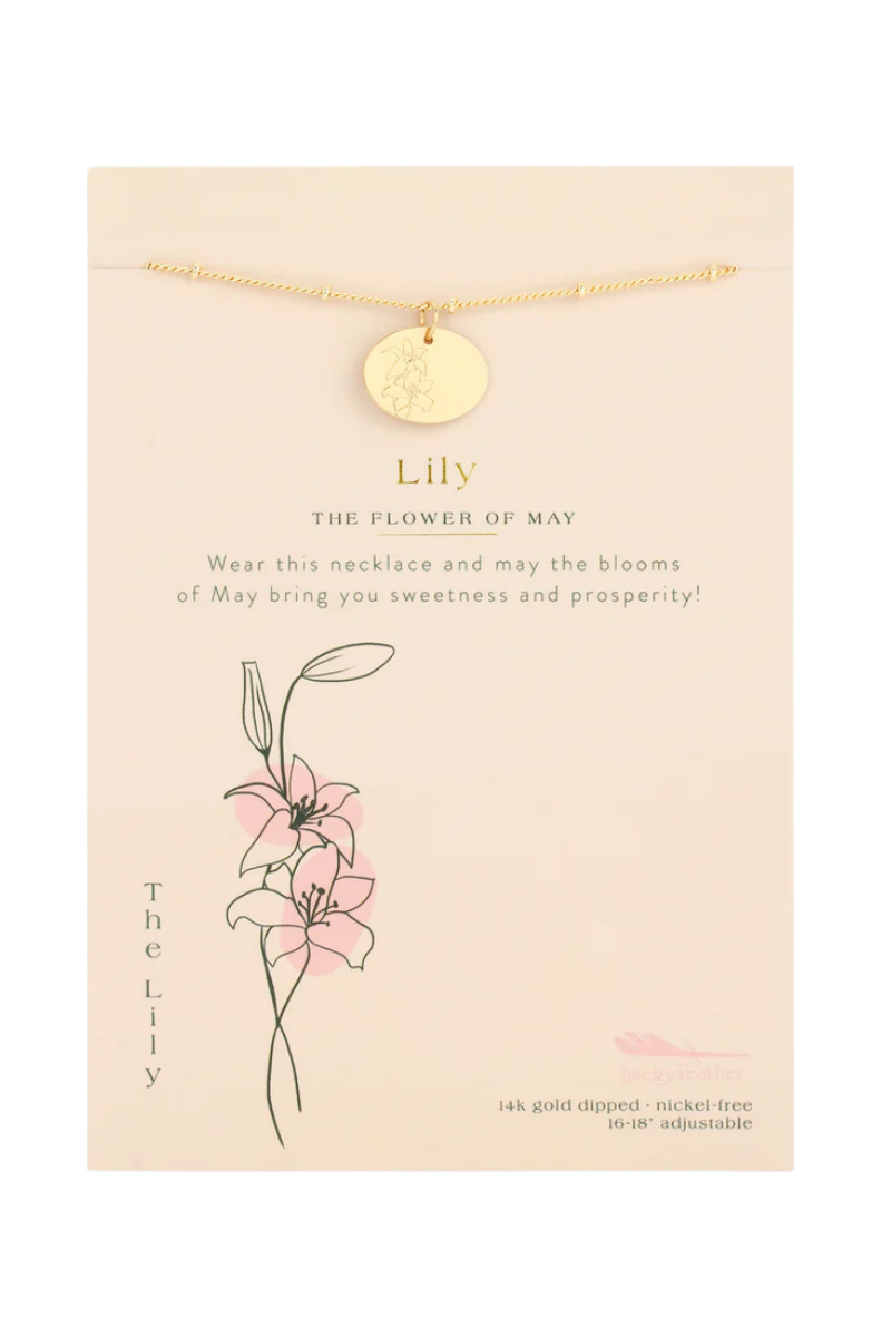 Birth Flower Necklaces
