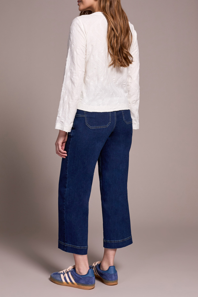 Textured V-neck Blouse