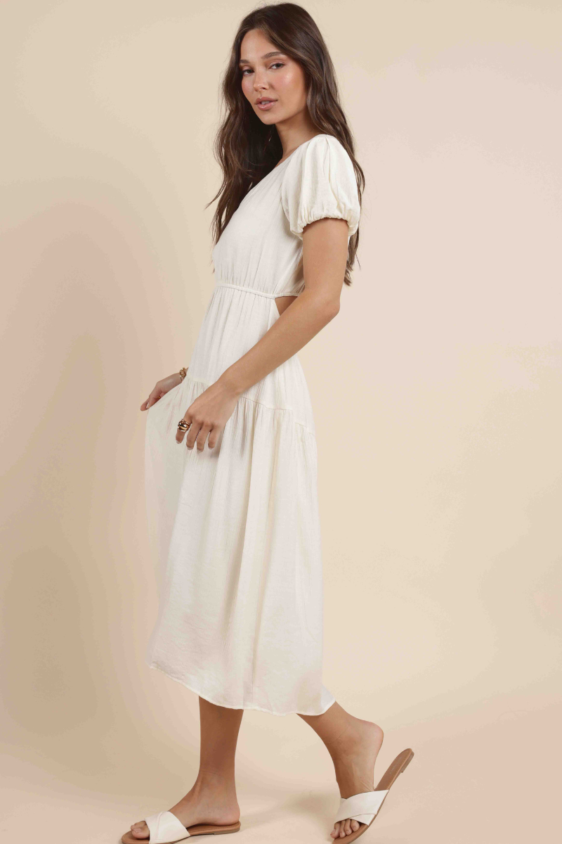Socialize Puff Sleeve Dress