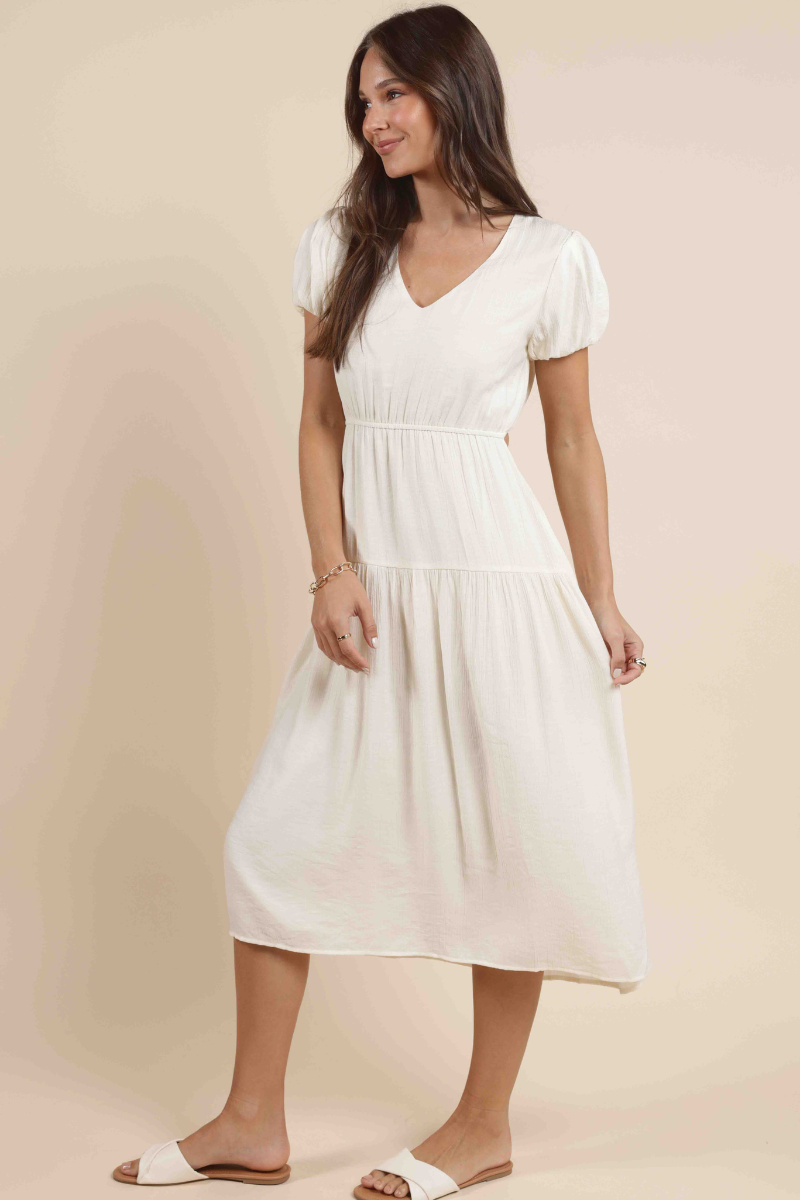 Socialize Puff Sleeve Dress