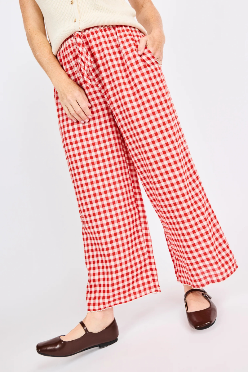Apple Butter Gingham Pant
