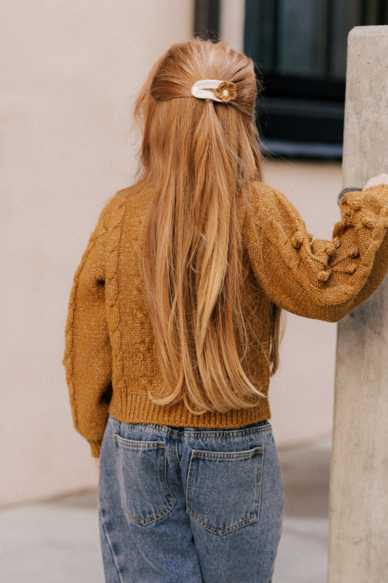 Bobble Cardigan | Golden