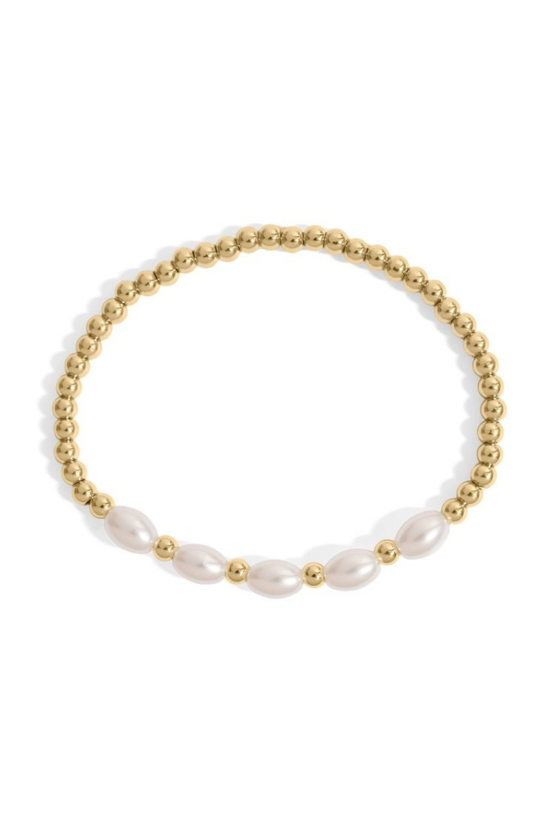 Kiska Pearl Stretch Bracelet