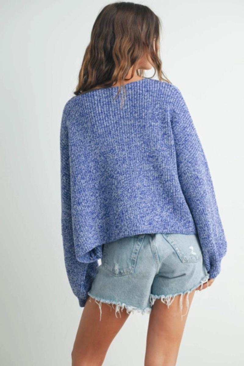 Buttoned V-Neck Cardigan
