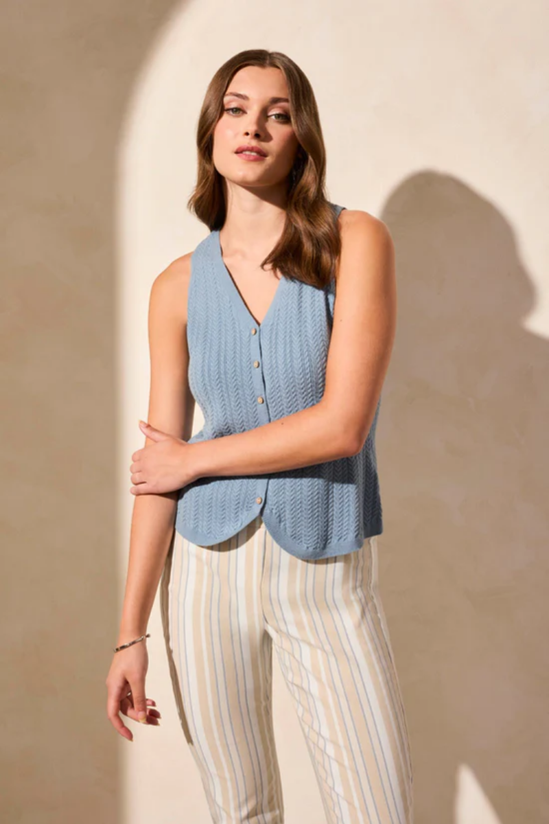 Button-Up Sweater Vest