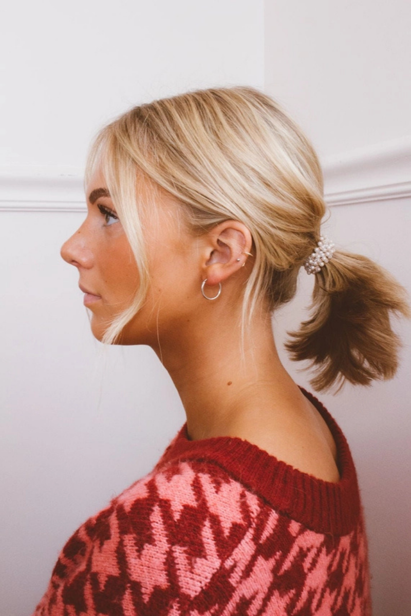 Beaded Pearl Ponytail