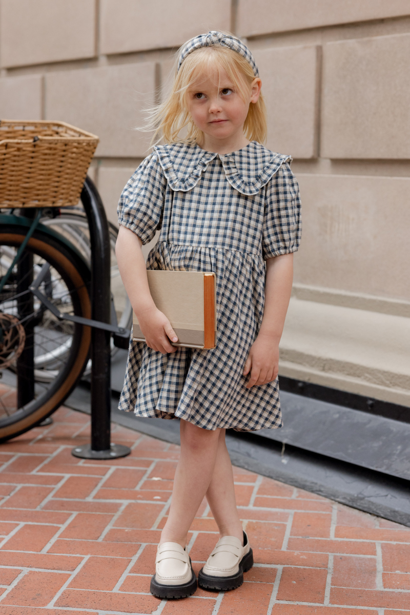 Camille Dress | Navy Check