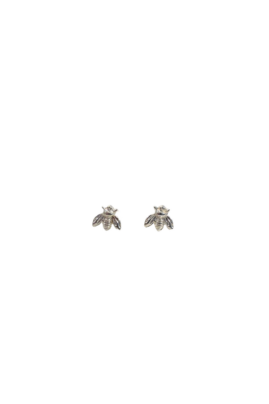 Wildflower Bee Studs | Silver