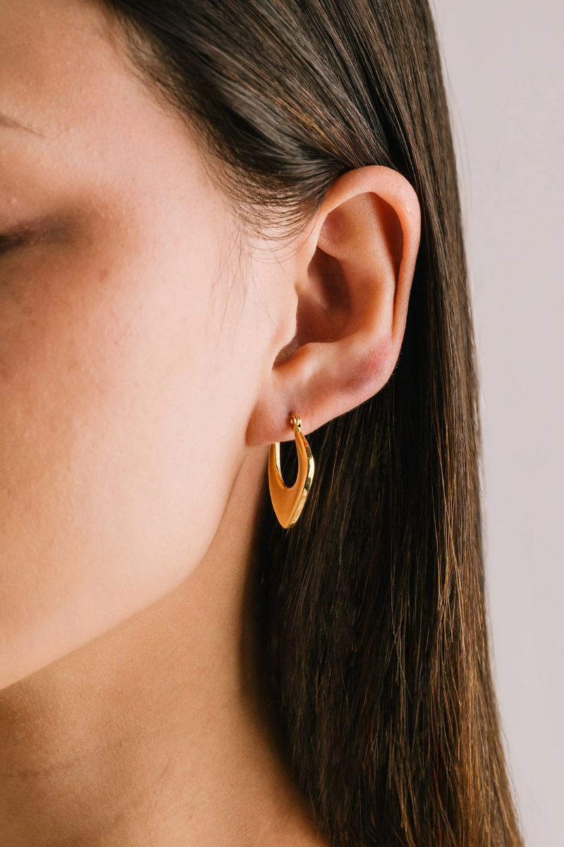 Lila Hoop Earrings