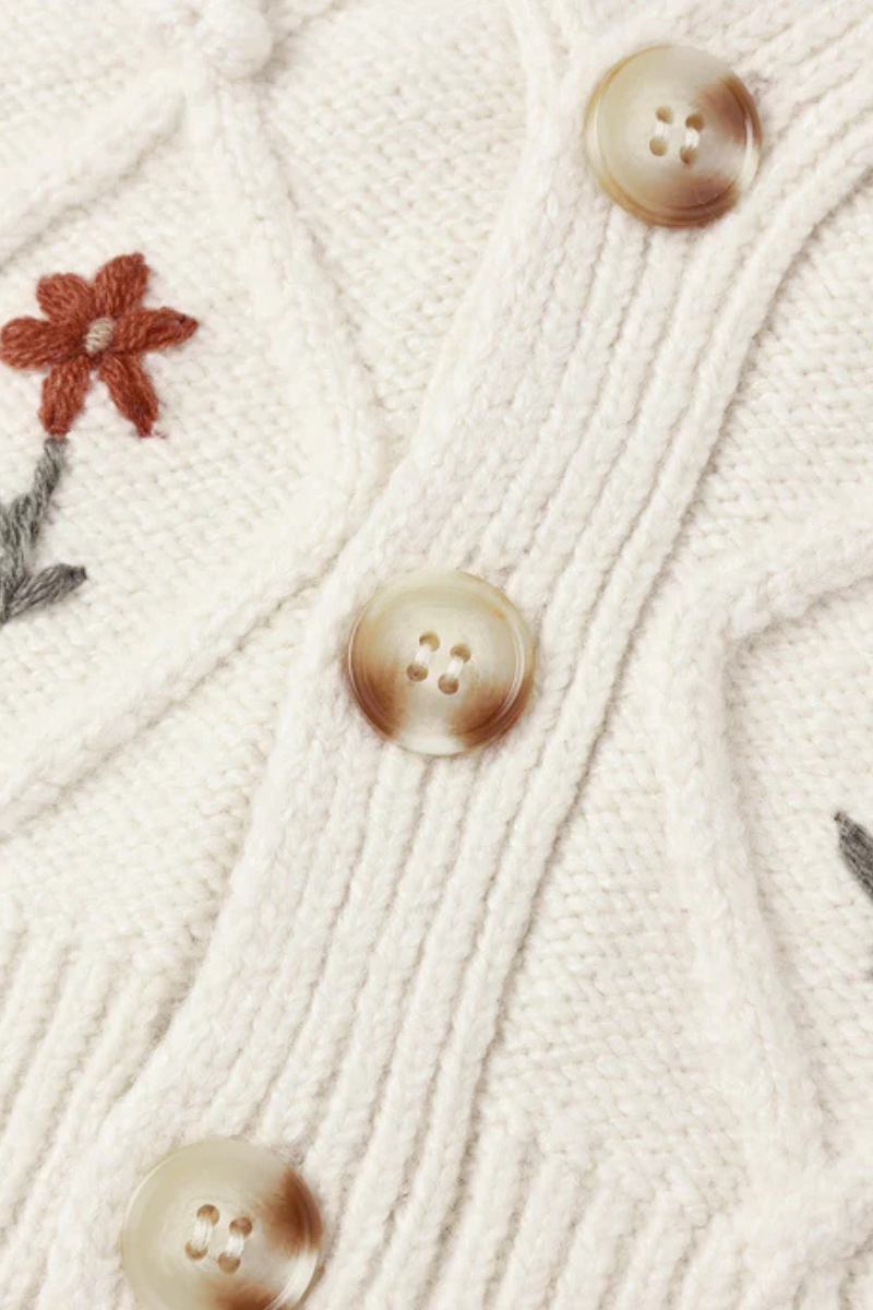 Winter Daisy Cardigan