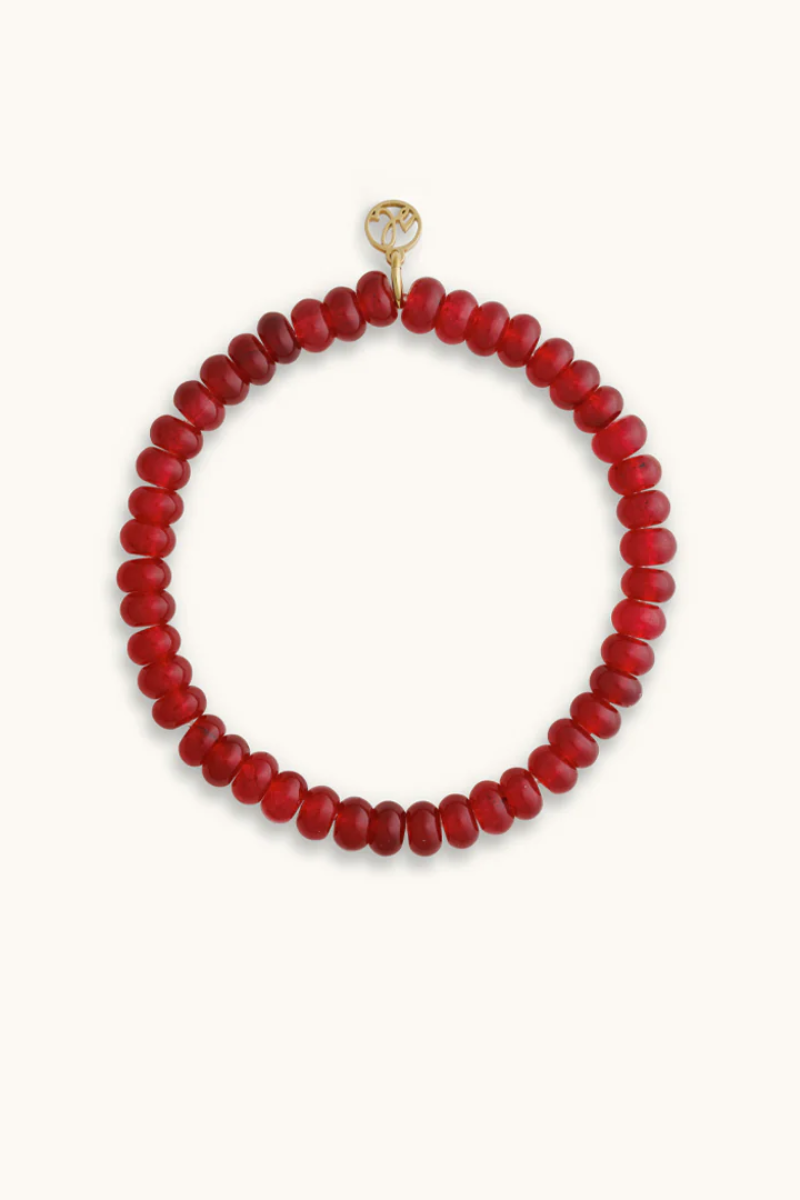 Rory Garnet Stretch Bracelet