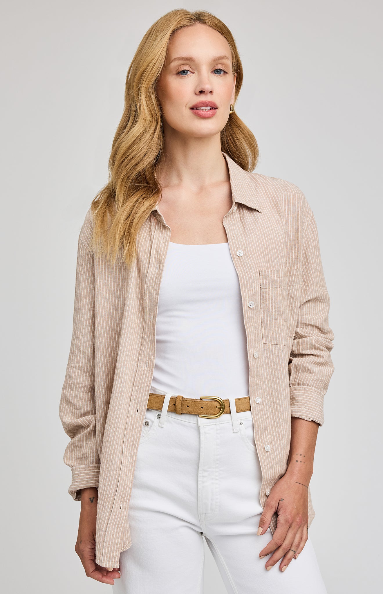 Dominique Button Down Top