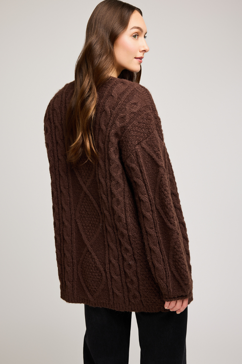 Betty Cardigan | Chocolate