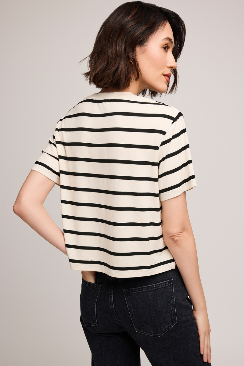 Jaxon T-shirt | Cream Stripe