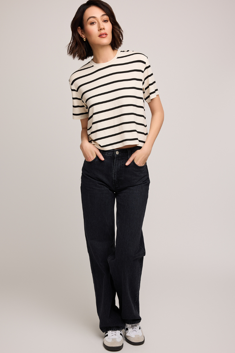 Jaxon T-shirt | Cream Stripe