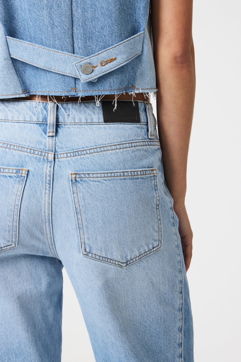 Blocking Denim Vest