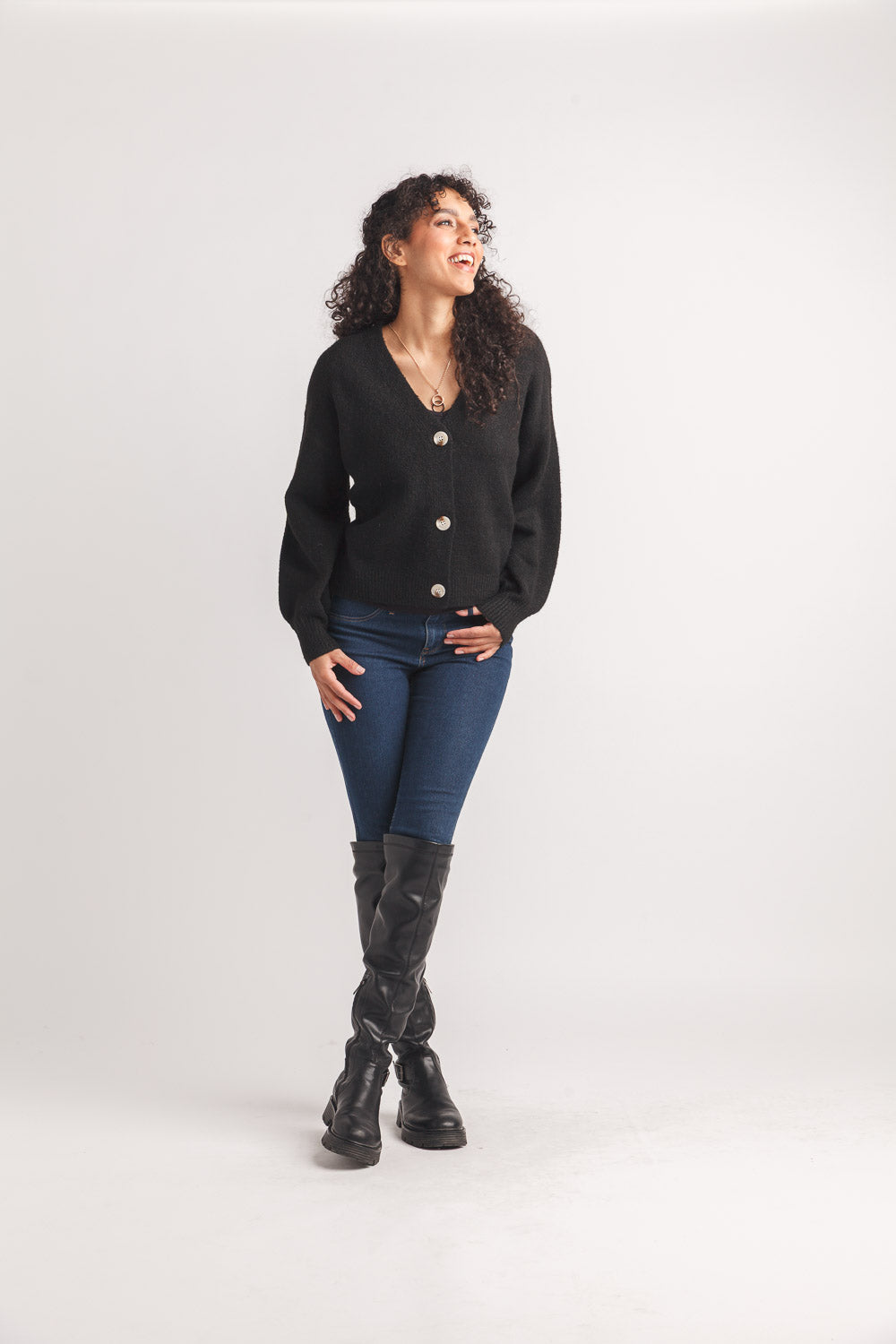 Balloon Sleeve Cardigan