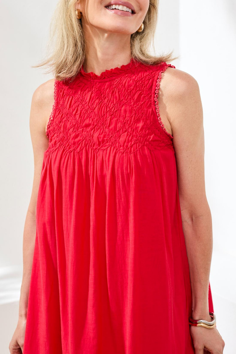 Smocked Top Sleeveless Dress