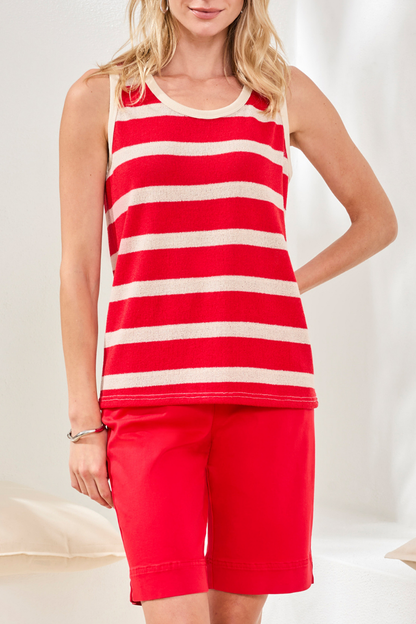 Sangria Stripe Top