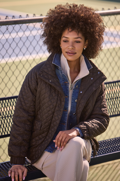 Quilted Bomber Jacket