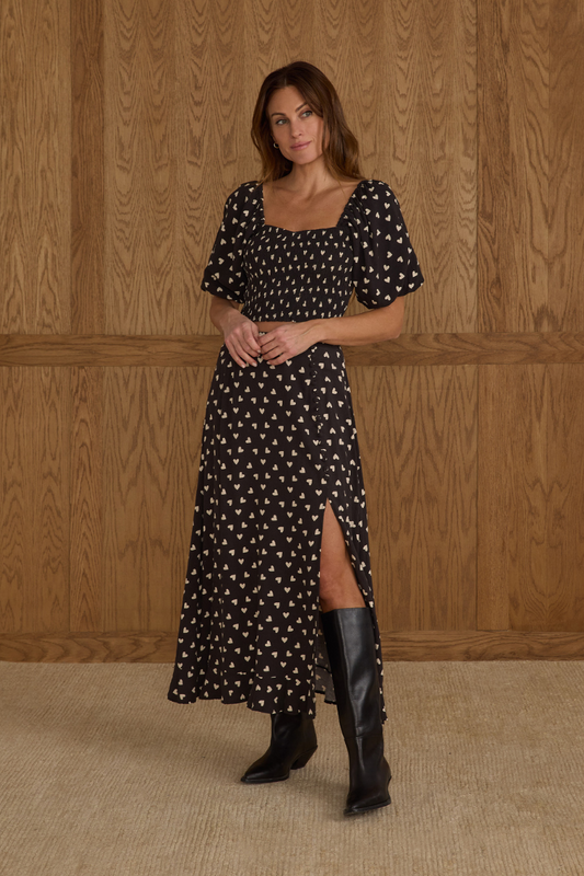 Button Slit Skirt | Hearts