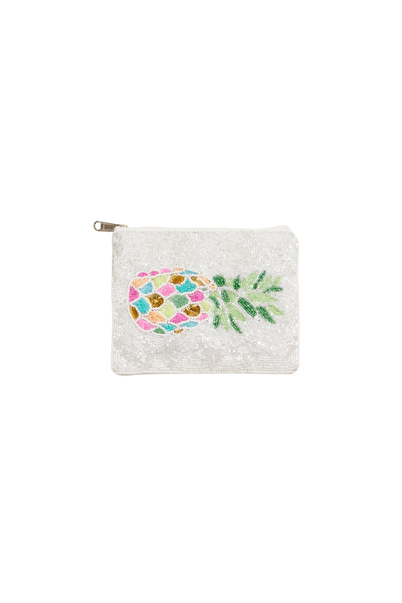 Beaded Coin Pouch | Pineapple
