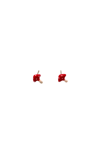 Ceramic Mushroom Studs