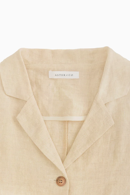 Aster Linen Crop Top