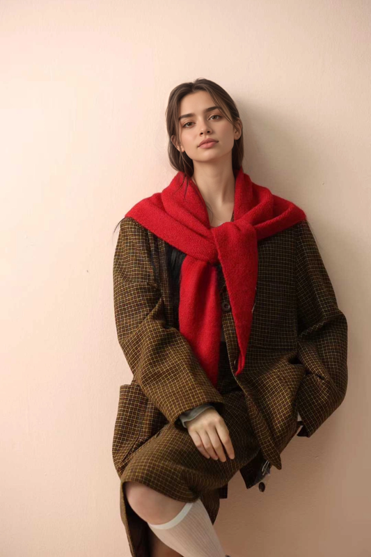 Triangle Knit Scarf