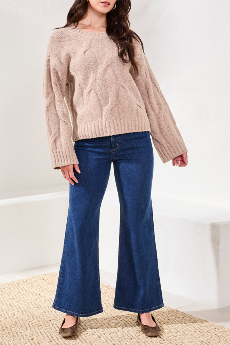 Cable Knit Crewneck