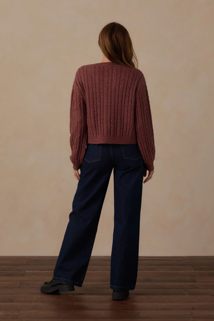 Cheyenne Mulberry Cardigan