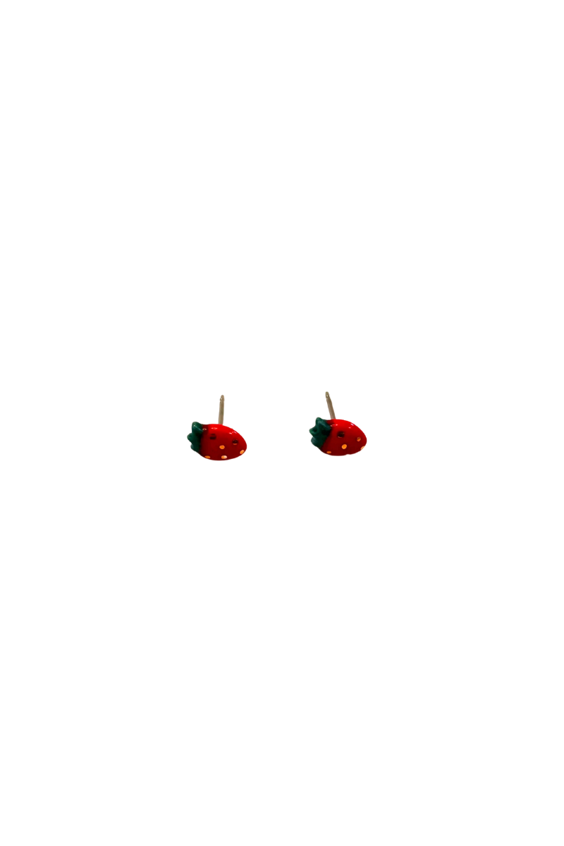 Ceramic Strawberry Studs
