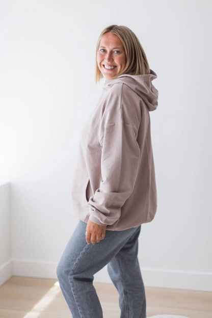Oversized Hoodie | Pale Mulberry